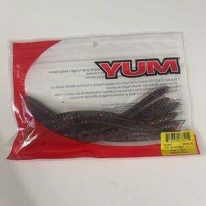 YUM Fishing Worm Bait Pack in Red and Black